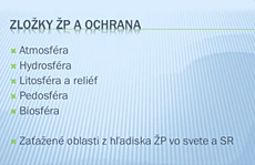 Zložky životného prostredia